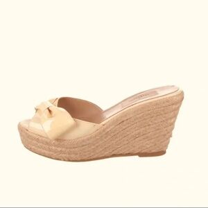 Valentino Yellow Wedge Sandals